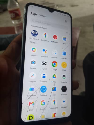 vovi  y12s 3gb 32gb just glass crack