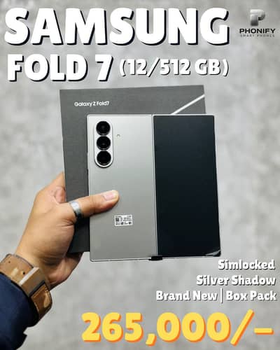 Samsung z fold 7 Brand New 12/512gb