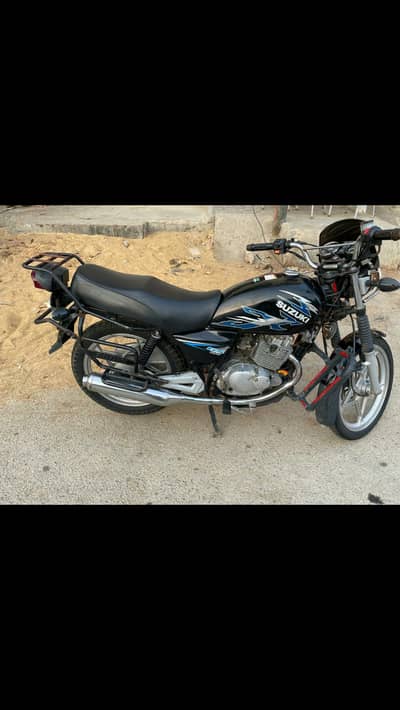 Suzuki 150 Self start Safe guard install