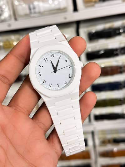 Arabic Dial Watch - White