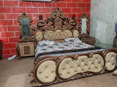 side tables dreasing bed+mattress