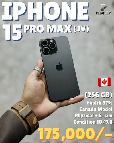 iPhone 15 Pro Max Jv 256gb Canada Model