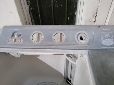 Haier washing machine with double works