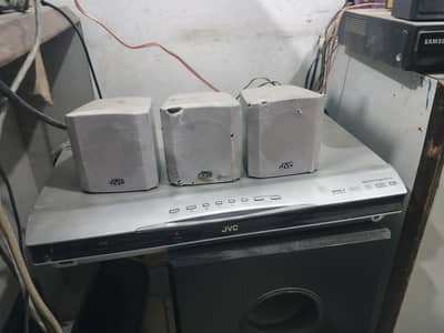 JVC 5.1 Home Theater System with Subwoofer & Speaker Stands