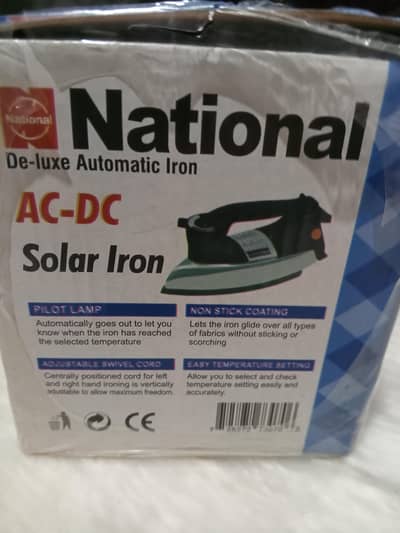 National AC-DC solar iron
