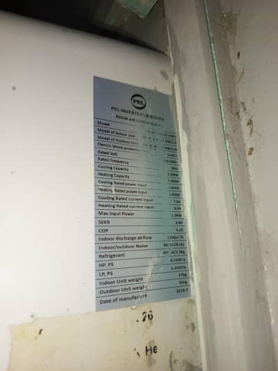 Pel 1.5 Ton Inverter Ac