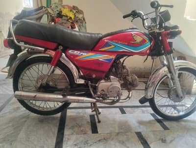 Honda bike CD 70 condition 10/10 docoument clear biometric moky pr