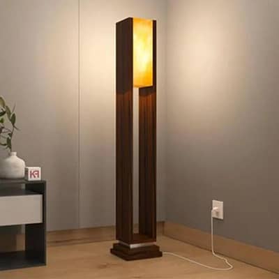 Modern Wooden floor lamp Glow 24"