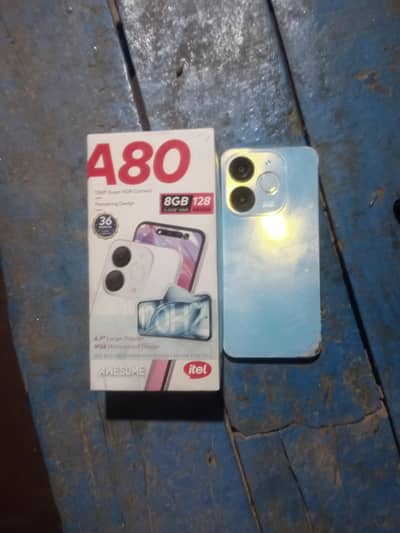 Itel A80.128gb memory with box panel change hone wala ha