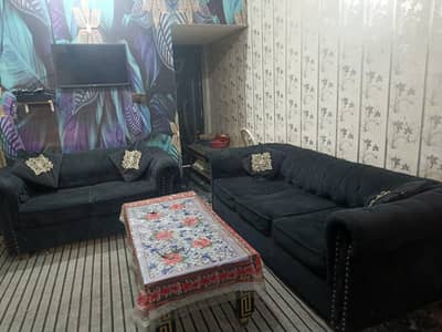 5 seater black sofa set | Normal to OK condition | Negotiable