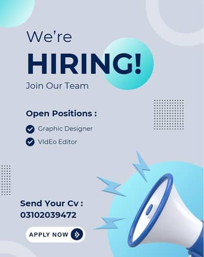 Urgent: Graphic Designer & Video Editor