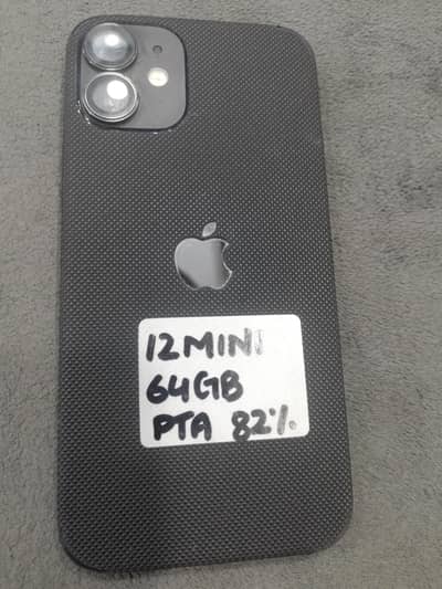 Apple iPhone 12 Mini 64 gb  Black 82 health pta approved neatt