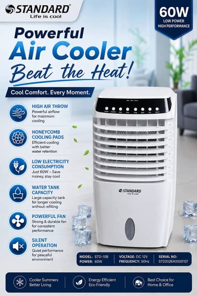 Air Cooler | Portable Cooler for Home & Office