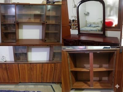 Dressing Table with big Mirror & Cabinets | URGENT SALE