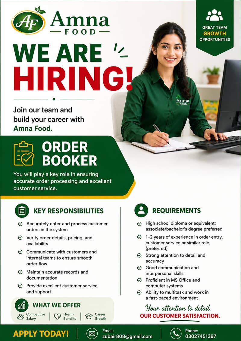 Order booker required 0