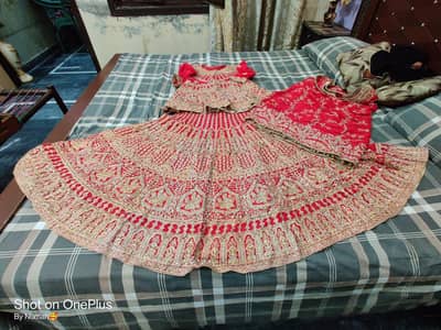 Girl Wedding Barat Lehnga Only One Time Used