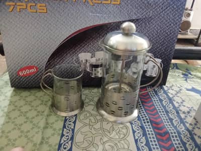 french press coffee set 7pcs