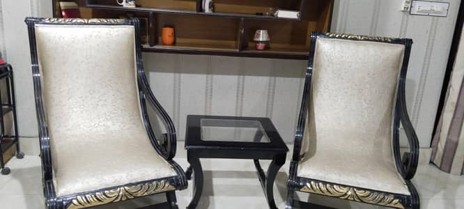 fancy chairs and table