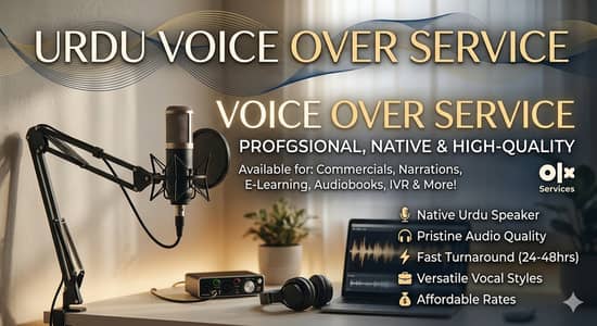 Urdu Voice Over Service for YouTube Shorts, TikTok and Stories