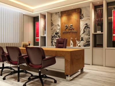 Chance Deal : 800 Sqft Modern Semi Furnished Office In Prime Location Of I. I Chundrigar Road At Low Rent