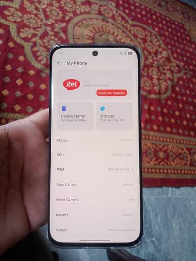 Itel s26 ultra 256gb 10/10 9 month worranty blue colour
