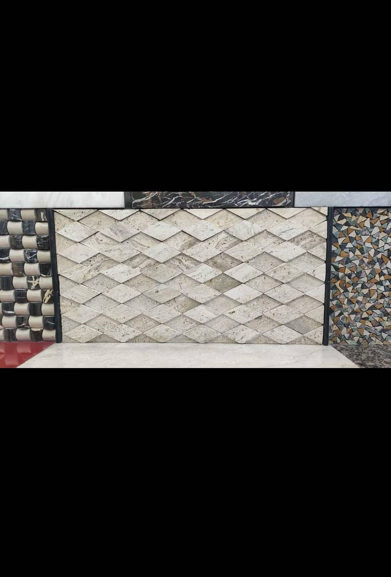 Travertine Stone Tiles for Wall Cladding & Front Elevation 9