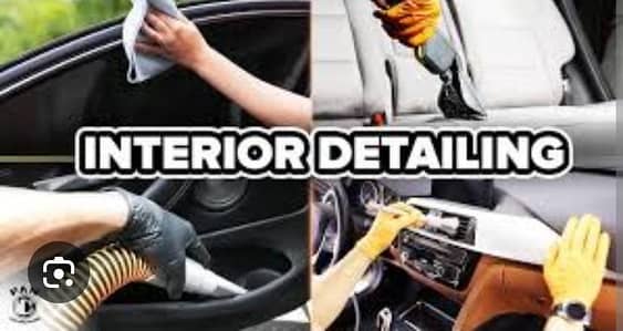 car interior cleaning with rubbing Polish available door step service