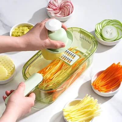 Multi-Use Slicer with 3 Pcs Blades for Radish, Cucumber, Potato