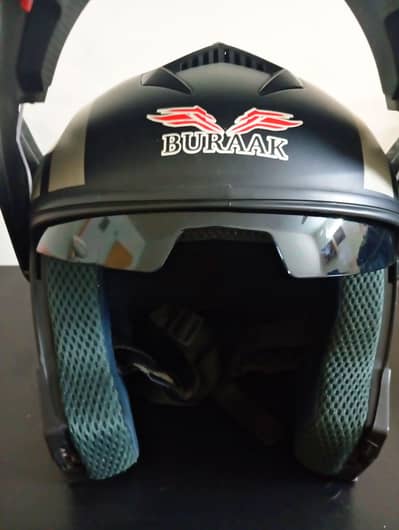 Burrak Helmet - Flip open -Dual visor