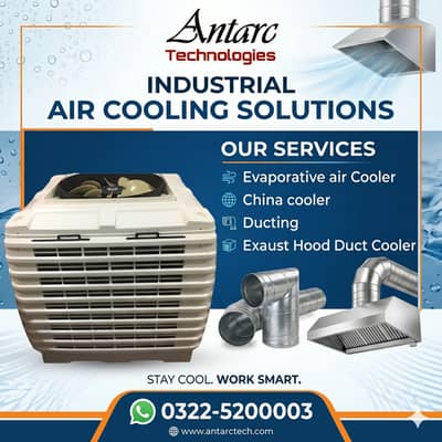 Evaporative air Cooler China cooler Ducting Exaust Hood Duct Cooler