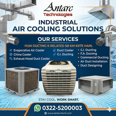 Evaporative air Cooler China cooler Ducting Exaust Hood Duct Cooler