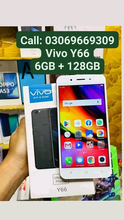 Vivo Y66 PTA Approved 8GB + 256GB With Box 10by10 With Warranty