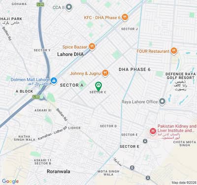 7.5 Marla Plot For Sale In DHA Phase 6 C Block
