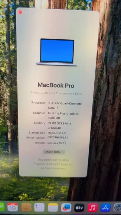 Macbook Pro 13” 32GB 1TB