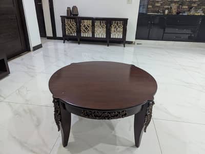 Solid wood coffee table