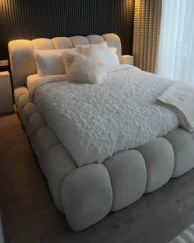 Bed / Double bed / King Size bed / Double Bed /Welvet bed / Wooden bed
