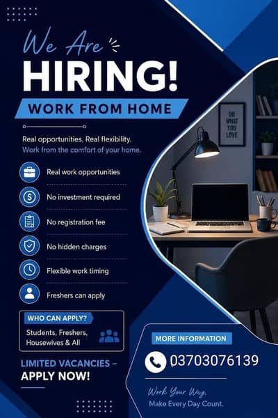 Real opportunity,  Real flexibility - WFH
