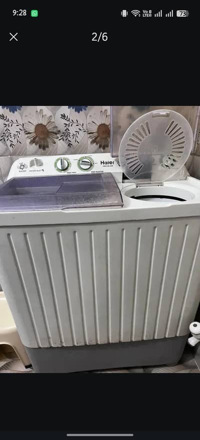Haier Washing machine Twin Tub HWM-80 ASR  Top load With Dryer
