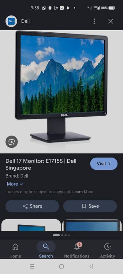 Dell 17" LED Monitor Box Pack | Full HD Display | Excellent Condition