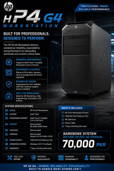 hp g4 z4 xeon w2133