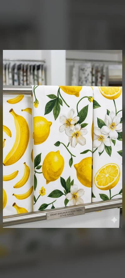 Premium Citrus & Banana Pattern Kitchen Window Curtains - Style Nana