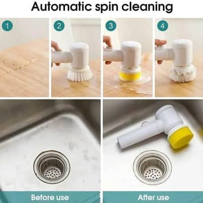 electric spins scubber white abs multe functional