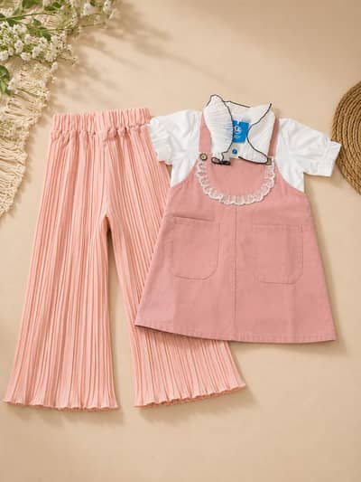 Double short shirt with crunchy trouser