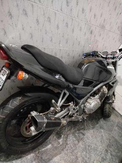 Original Kawasaki Balius Inline 4 Custom Clear with Punjab Number