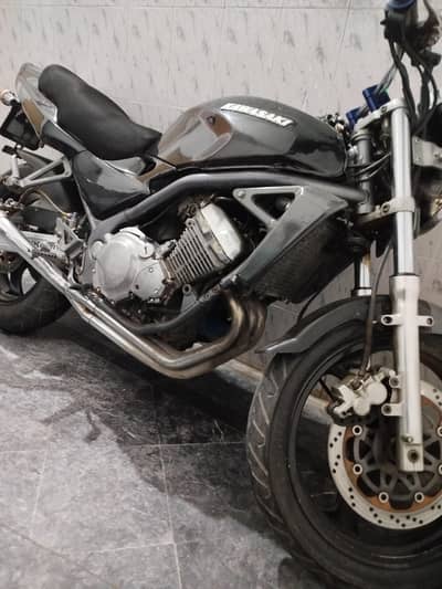 Original Kawasaki Balius Inline 4 Custom Clear with Punjab Number