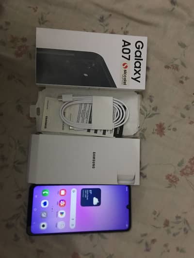 Samsung Mobile A07 5G 4/128 new phone hy box pack