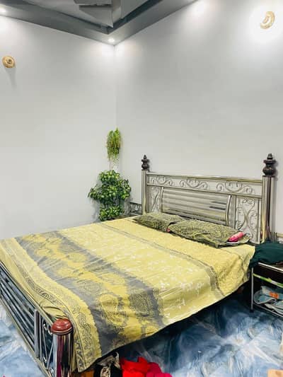 bed with mattress