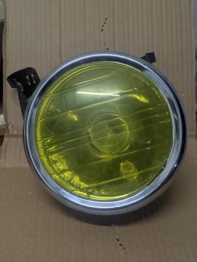 Old vintage styled round light with light holder