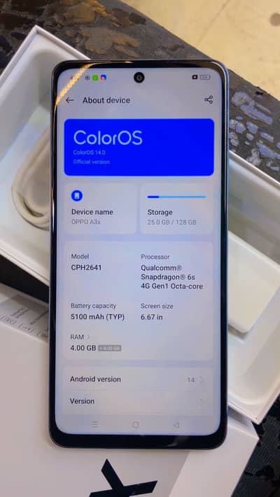 OPPO A3x 10/10 condition