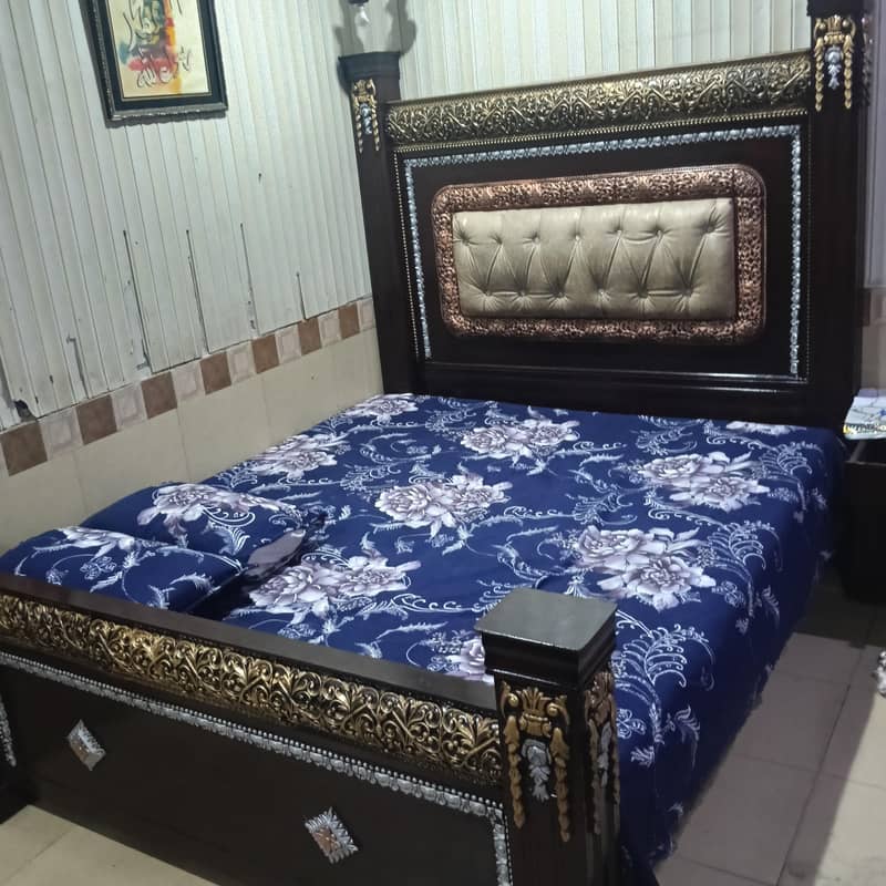 bed with side table 1